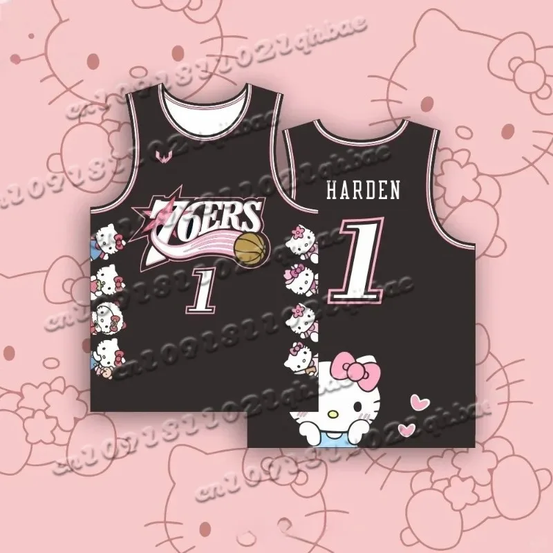 Summer New Hello Kitty Children's Adult Basketball Vest James Harden No.1 Men's and Women's Quick Drying T-shirt, 3D Printed
Summer New Hello Kitty Children's Adult Basketball Vest James Harden No.1 Men's and Women's Quick Drying T-shirt, 3D Printed