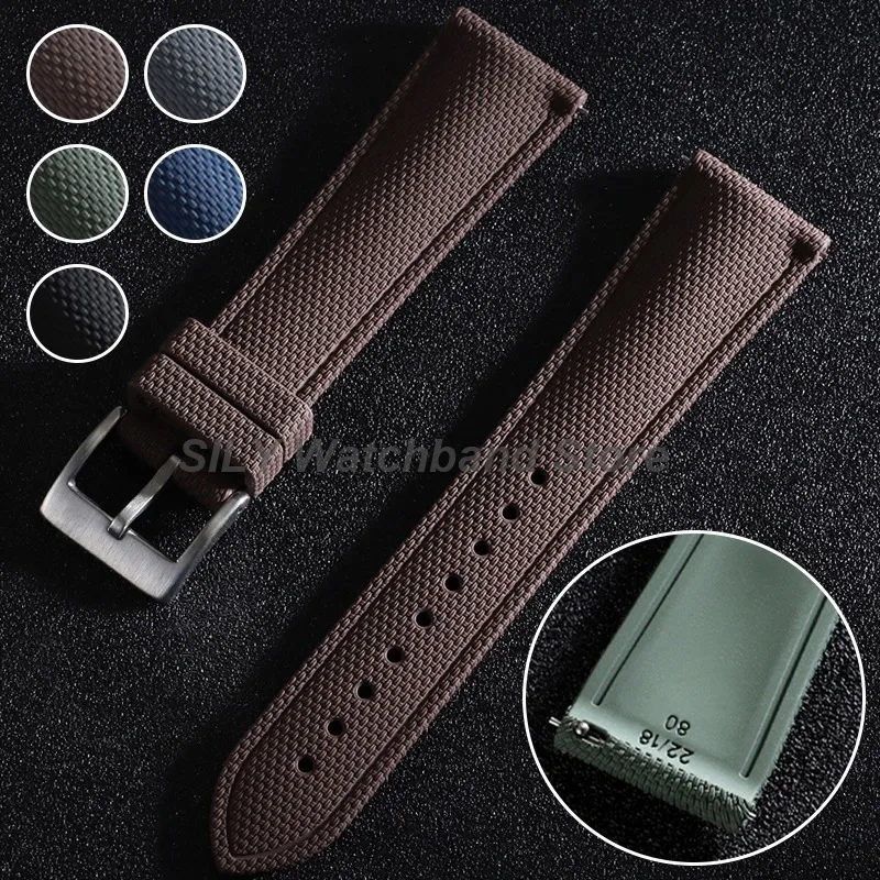 20mm 21mm 22mm Quick-Release FKM Rubber WatchBand Strap for Omega for Seiko for Citizen for Longines Soft Outdoor Sport Bracelet
20mm 21mm 22mm Quick-Release FKM Rubber WatchBand Strap for Omega for Seiko for Citizen for Longines Soft Outdoor Sport Bracelet