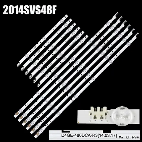 12pcs/ set LED Backlight For LH48DBDPLGC 2014SVS48F UA48J5088AC UE48H6400 BN96-30453A D4GE-480DCA-R3 D4GE-480DCB-R3 UE48H6500