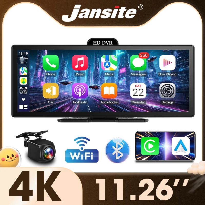 Новинка 2025 года, 4K видеорегистратор, беспроводная камера Carplay Android Auto, камера заднего вида, 5 ГГц, Wi-Fi, автомобильный видеорегистратор, черная коробка, автомобильные аксессуары
Новинка 2025 года, 4K видеорегистратор, беспроводная камера Carplay Android Auto, камера заднего вида, 5 ГГц, Wi-Fi, автомобильный видеорегистратор, черная коробка, автомобильные аксессуары