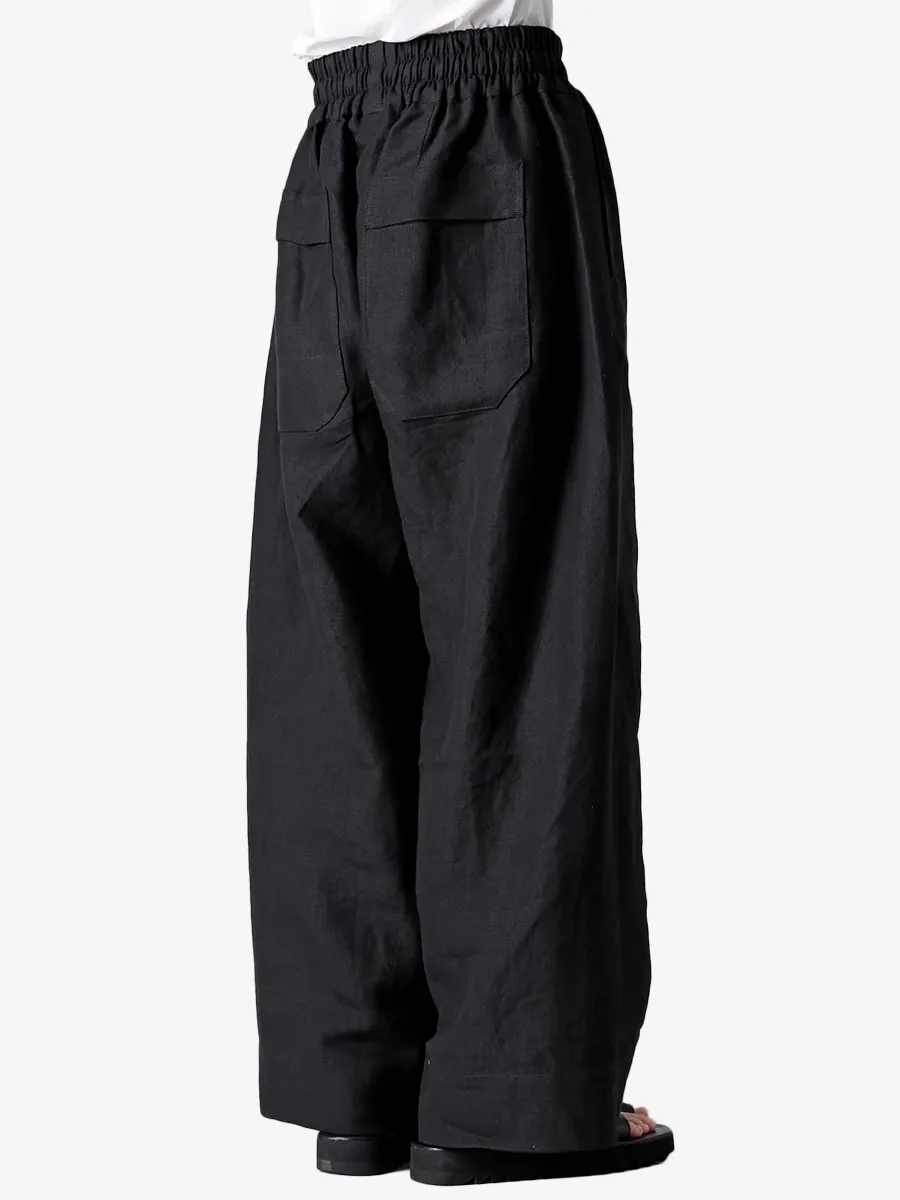 Mauroicardi Spring Autumn Cool Black Baggy Wide Leg Pants for Mens Elastic Waist Drawstring Luxury Designer Clothes Streetwear
Mauroicardi Spring Autumn Cool Black Baggy Wide Leg Pants for Mens Elastic Waist Drawstring Luxury Designer Clothes Streetwear