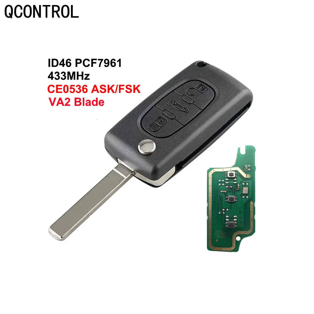 Автомобильный дистанционный ключ QCONTROL для CITROEN C2 C3 C4 C5 C6 Berlingo Picasso, сигнализация управления транспортными средствами (CE0536 ASK/FSK, 3 кнопки VA2)
Автомобильный дистанционный ключ QCONTROL для CITROEN C2 C3 C4 C5 C6 Berlingo Picasso, сигнализация управления транспортными средствами (CE0536 ASK/FSK, 3 кнопки VA2)
