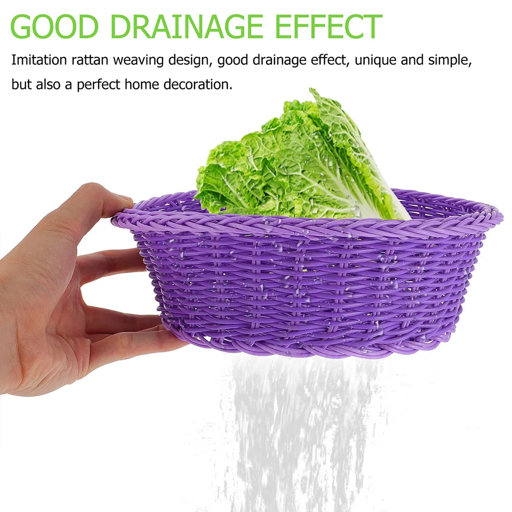 2pcs Woven Fruit Storage Basket Kitchen Pantry Organizer Dessert Snack Holder Home Food Serving Basket
2pcs Woven Fruit Storage Basket Kitchen Pantry Organizer Dessert Snack Holder Home Food Serving Basket