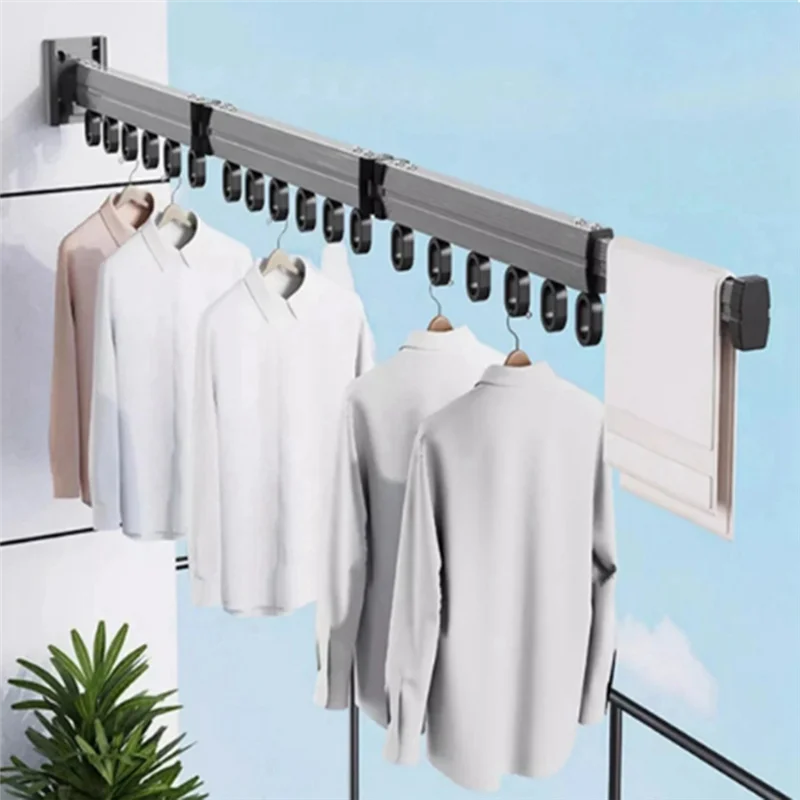 A05I-Wall-Mounted Foldable Aluminum Alloy Clothes Drying Rack Perfect For Balcony Bedroom Kitchen Living Room
A05I-Wall-Mounted Foldable Aluminum Alloy Clothes Drying Rack Perfect For Balcony Bedroom Kitchen Living Room