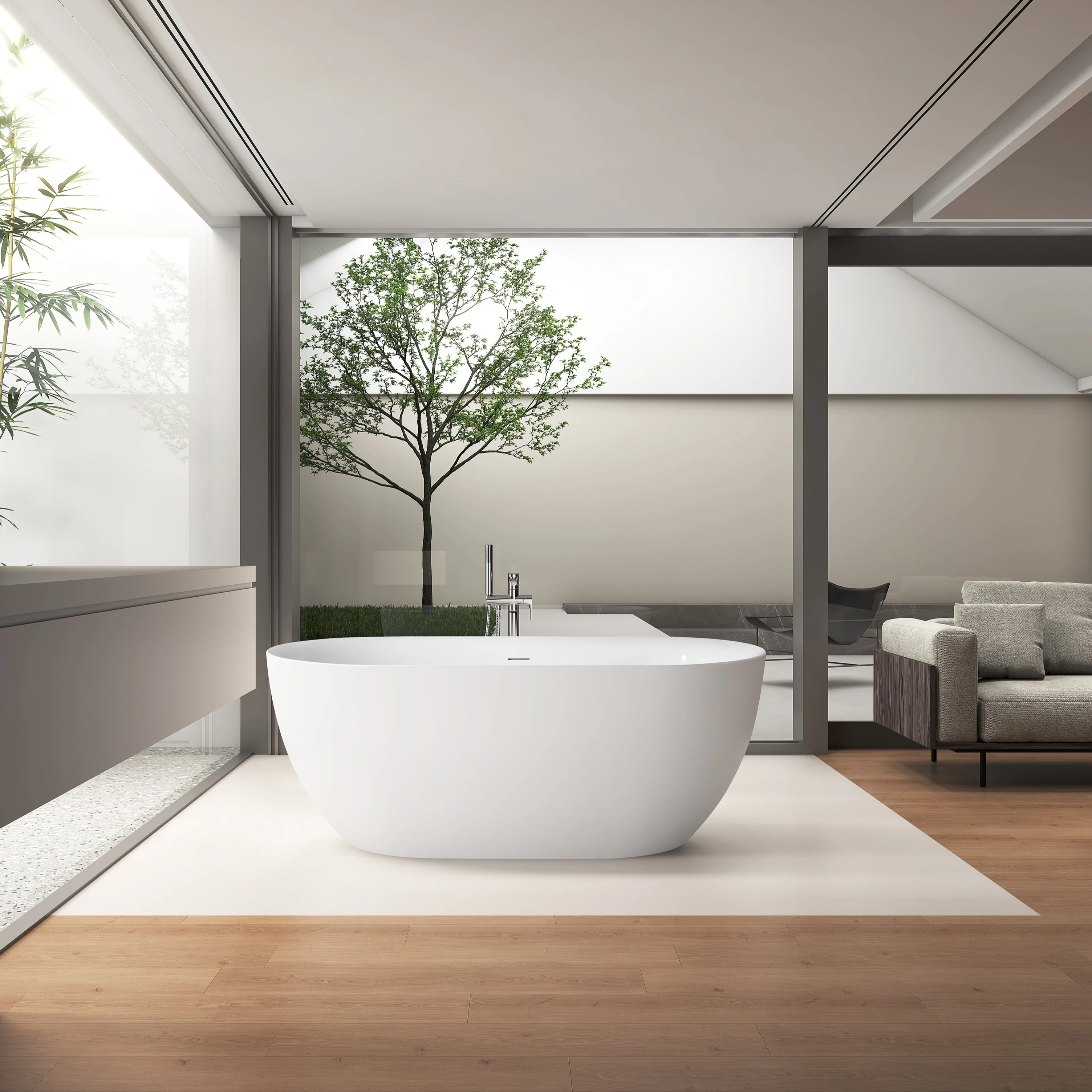 Modern Design Freestanding Bathtubs Wholesale High Hardness Solid Surface Pure Acrylic Artificial Stone Soaking Function Drainer
Modern Design Freestanding Bathtubs Wholesale High Hardness Solid Surface Pure Acrylic Artificial Stone Soaking Function Drainer