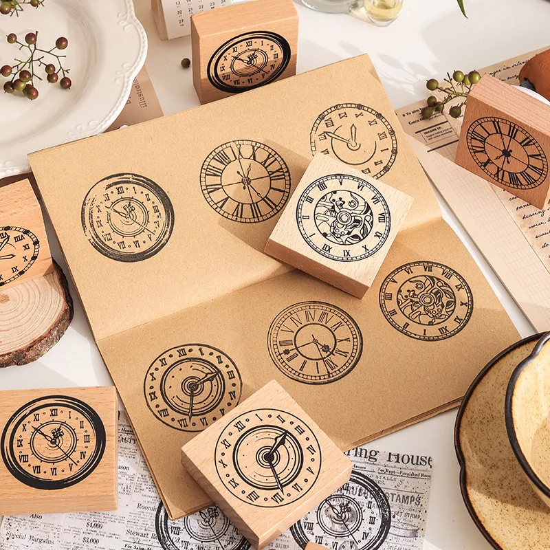 1/6 PCS Engraved Time Series Creative Clock Dial Wooden Seal Planner Handbook DIY Scrapbook Aesthetic Supplies Cute Student Seal
1/6 PCS Engraved Time Series Creative Clock Dial Wooden Seal Planner Handbook DIY Scrapbook Aesthetic Supplies Cute Student Seal