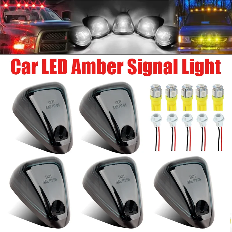 5Pcs For For Ford F-150 F-250 F-350 1999-2016 Car Light Cab Roof Spotlight Top Marker Running Car LED Amber Signal Light 12V
5Pcs For For Ford F-150 F-250 F-350 1999-2016 Car Light Cab Roof Spotlight Top Marker Running Car LED Amber Signal Light 12V
