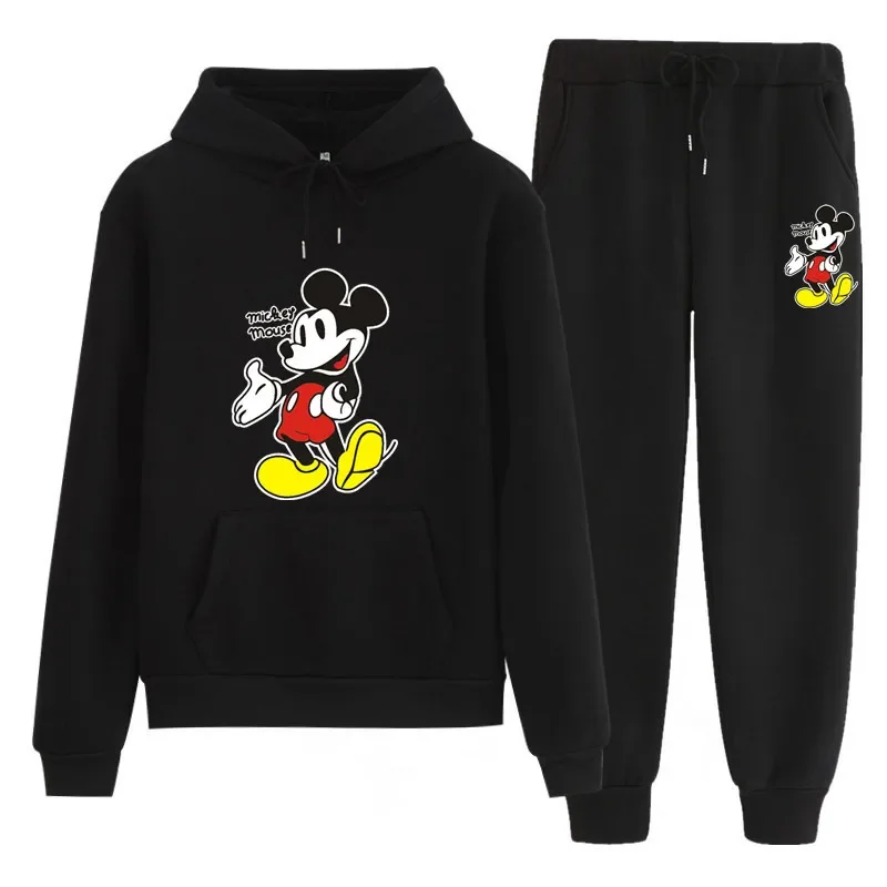 Спортивная одежда Disney с Микки Маусом, модная мультяшная толстовка из 2 предметов с принтом + штаны, спортивный костюм, комплект женской одежды, мужские комплекты
Спортивная одежда Disney с Микки Маусом, модная мультяшная толстовка из 2 предметов с принтом + штаны, спортивный костюм, комплект женской одежды, мужские комплекты