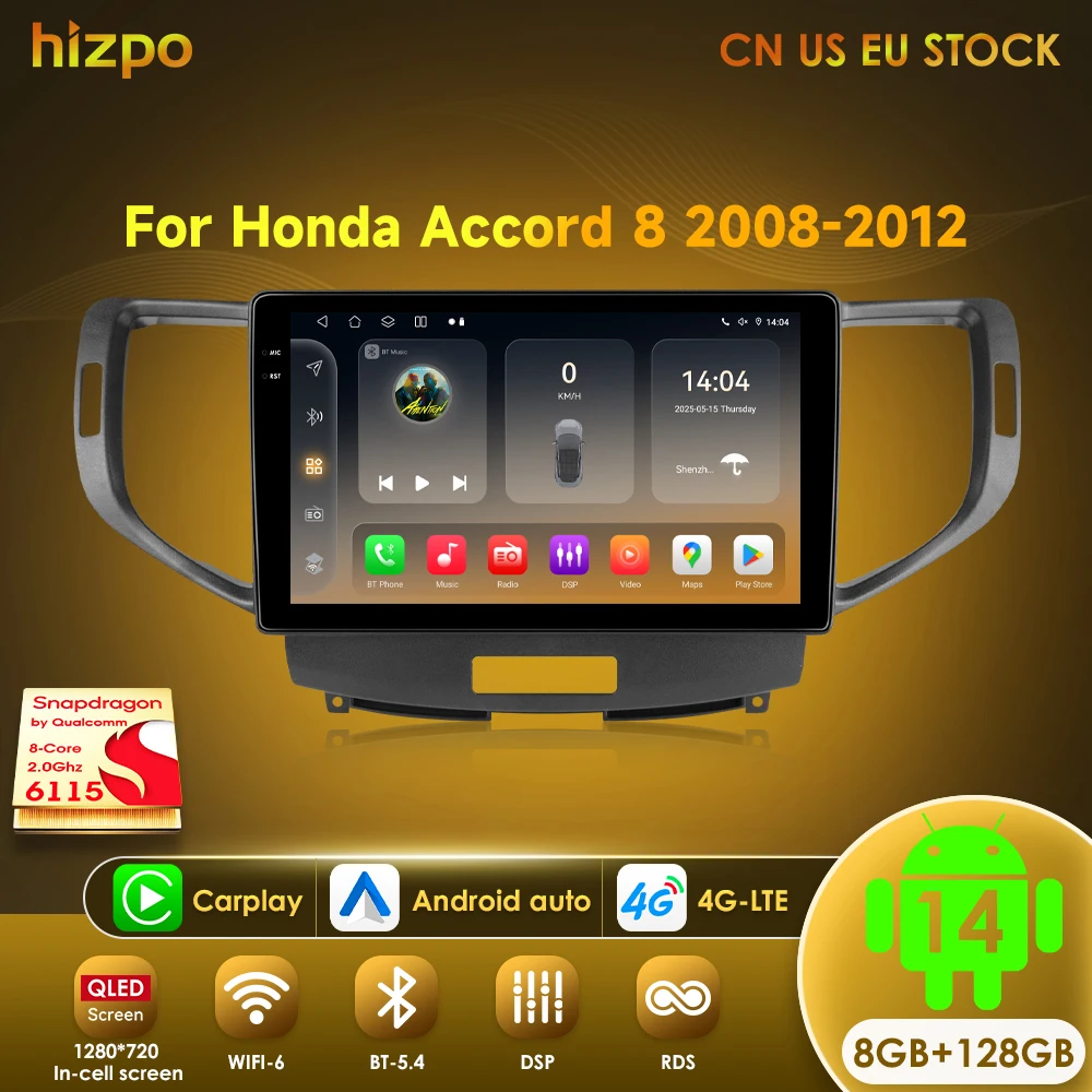 Hizpo 8G 128G для Honda Accord 8 (европейская версия) 2008-2012 Автомобильный радиоприемник GPS Android Мультимедийная навигация Авто 2din Авторадио
Hizpo 8G 128G для Honda Accord 8 (европейская версия) 2008-2012 Автомобильный радиоприемник GPS Android Мультимедийная навигация Авто 2din Авторадио