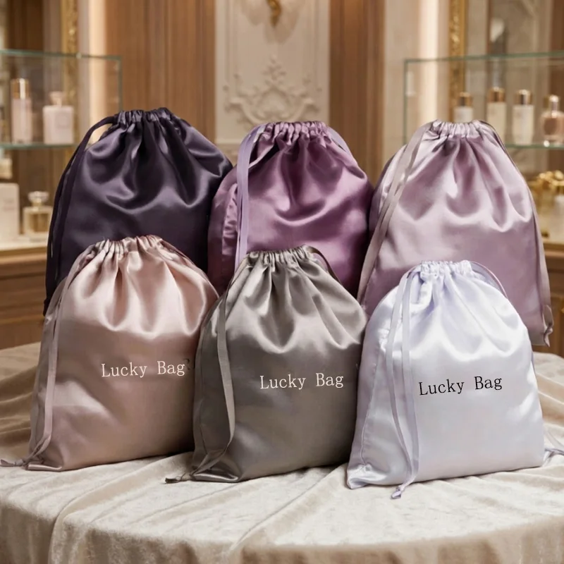 Custom Logo Luxury Lightweight Satin Drawstring Bag Perfume Clothing Dust and Jewelry Pouch for Gift Packaging
Custom Logo Luxury Lightweight Satin Drawstring Bag Perfume Clothing Dust and Jewelry Pouch for Gift Packaging