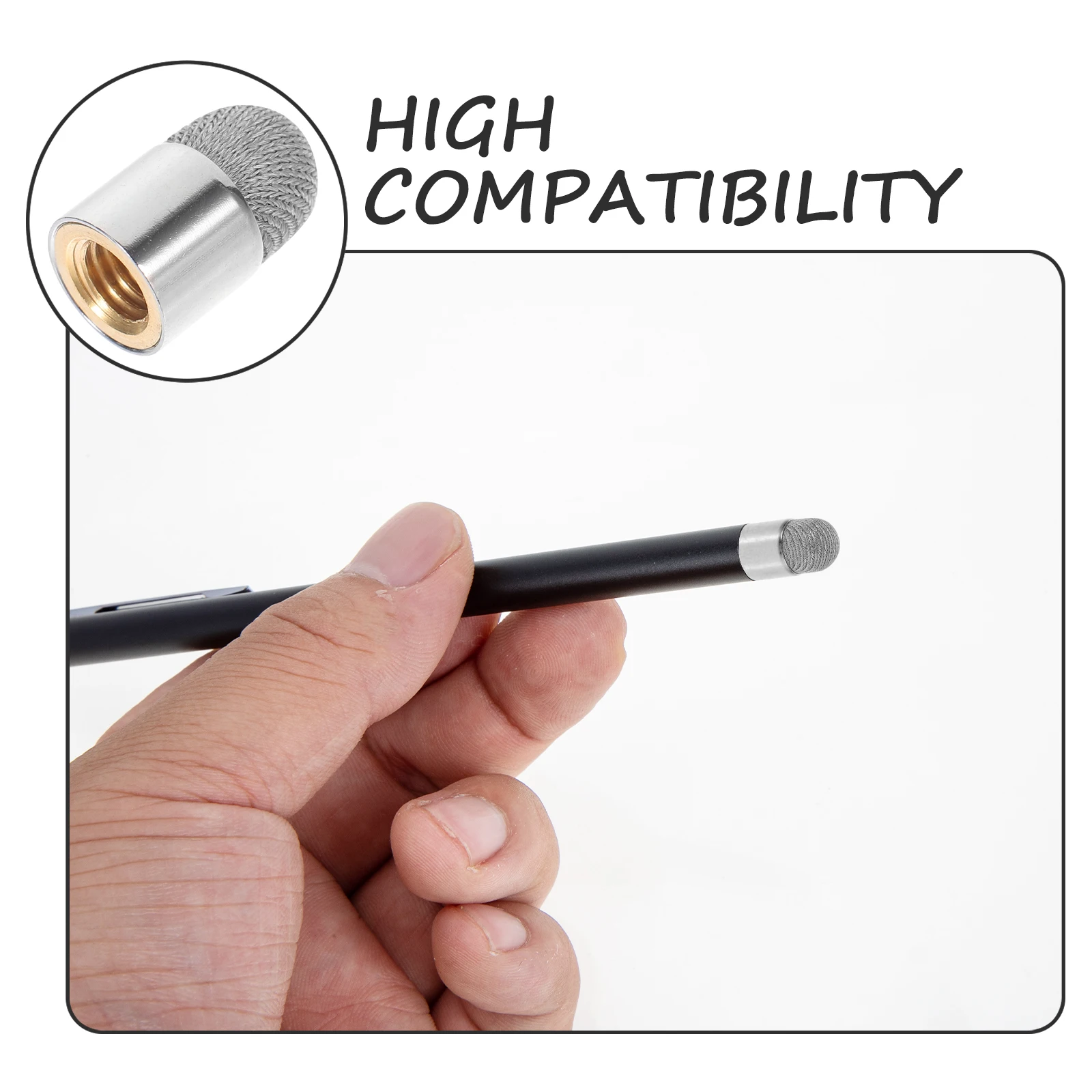 5pcs Capacitive Stylus Tip Touch Screen Mesh Fiber Replacement Pen For Design Writing Gaming Durable Wear-Resistant
5pcs Capacitive Stylus Tip Touch Screen Mesh Fiber Replacement Pen For Design Writing Gaming Durable Wear-Resistant