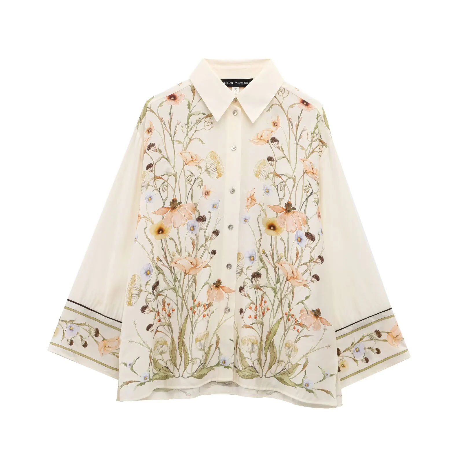 European And American 2025 Spring And Summer New Women's Casual Style Simple Flower Printed Shirt
European And American 2025 Spring And Summer New Women's Casual Style Simple Flower Printed Shirt