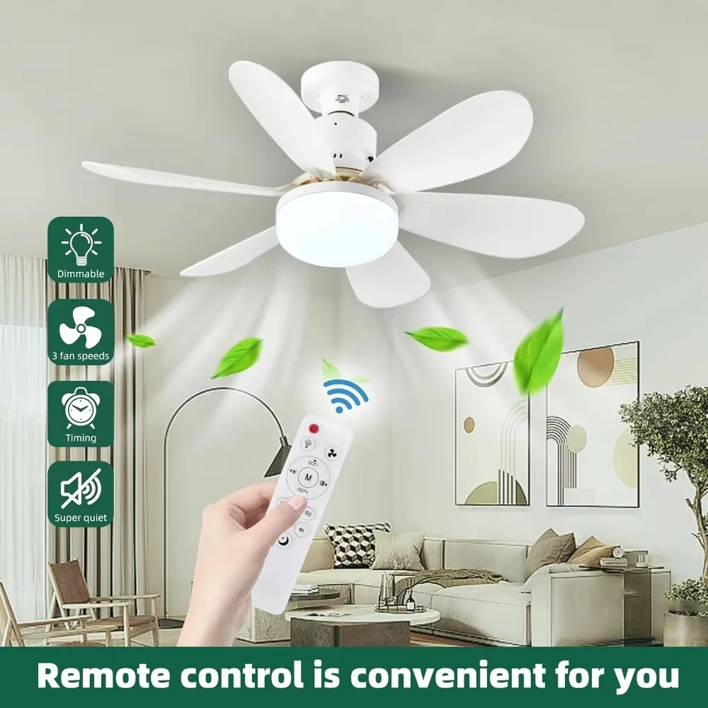  40W Ceiling Fan with Remote Control LED Light Fan E27 Base, Intelligent Silent Ceiling Fan for Bedroom and Living Room
40W Ceiling Fan with Remote Control LED Light Fan E27 Base, Intelligent Silent Ceiling Fan for Bedroom and Living Room