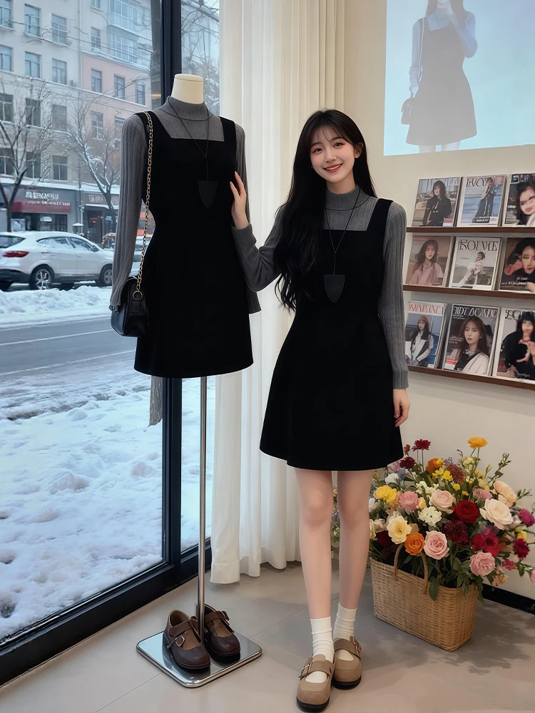 Winter Faion plus Size Korean Sle Long Sve Base irt Set High Waist Skirt Layering Warm And Sli Women's Ensemble
Winter Faion plus Size Korean Sle Long Sve Base irt Set High Waist Skirt Layering Warm And Sli Women's Ensemble