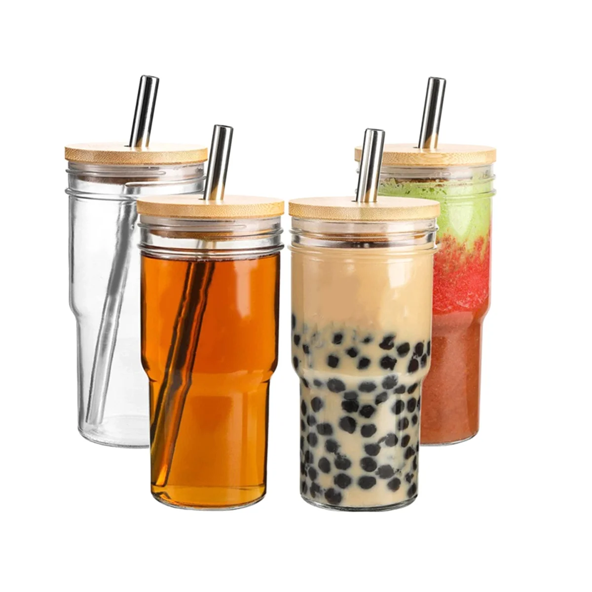 Glass with Lid and Straw, 4-Piece, 24-Ounce Travel Coffee Cup, Wide Mouth, 4-Piece, 24-Ounce Travel Coffee Cup
Glass with Lid and Straw, 4-Piece, 24-Ounce Travel Coffee Cup, Wide Mouth, 4-Piece, 24-Ounce Travel Coffee Cup