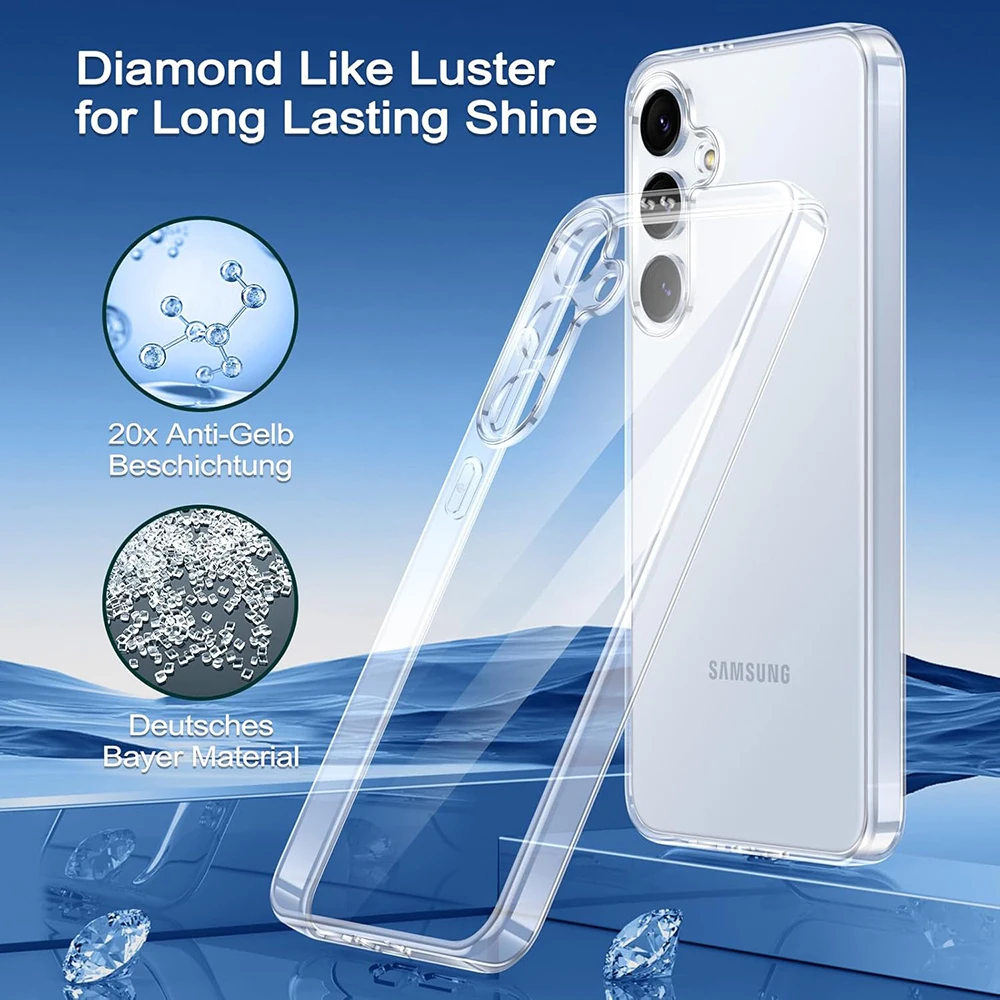 S25Ultra Silicone Soft Case For Samsung Galaxy S25 Edge S24 S23 S21 FE S22 Ultra Plus 5G Clear Ultra Thin Cover Shockproof Shell
S25Ultra Silicone Soft Case For Samsung Galaxy S25 Edge S24 S23 S21 FE S22 Ultra Plus 5G Clear Ultra Thin Cover Shockproof Shell