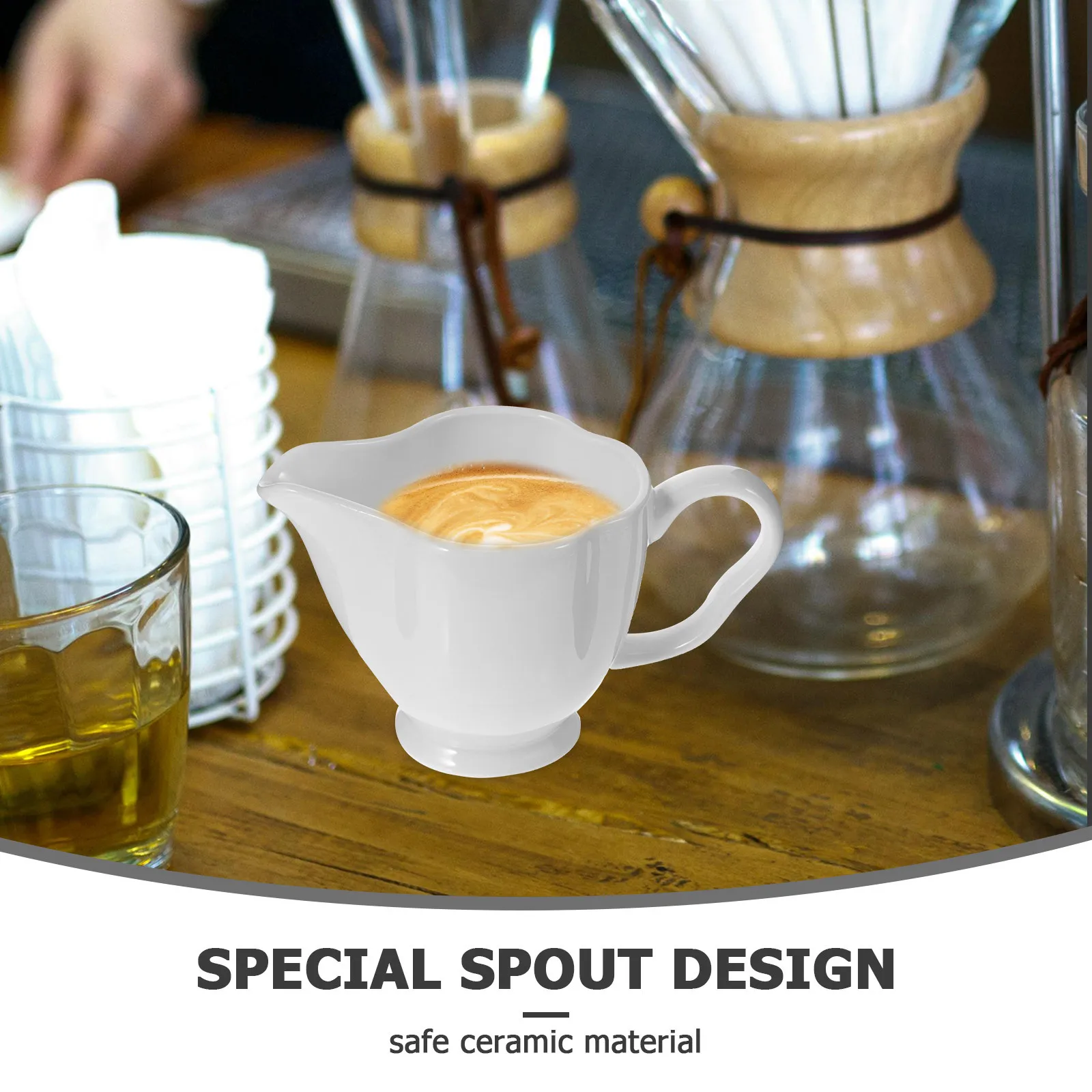 Ceramic Milk Jug Elegant Stylish Sauce Pitcher Easy Pouring for Milk Cream Syrup Hot Butter Indoor Outdoor Dining
Ceramic Milk Jug Elegant Stylish Sauce Pitcher Easy Pouring for Milk Cream Syrup Hot Butter Indoor Outdoor Dining