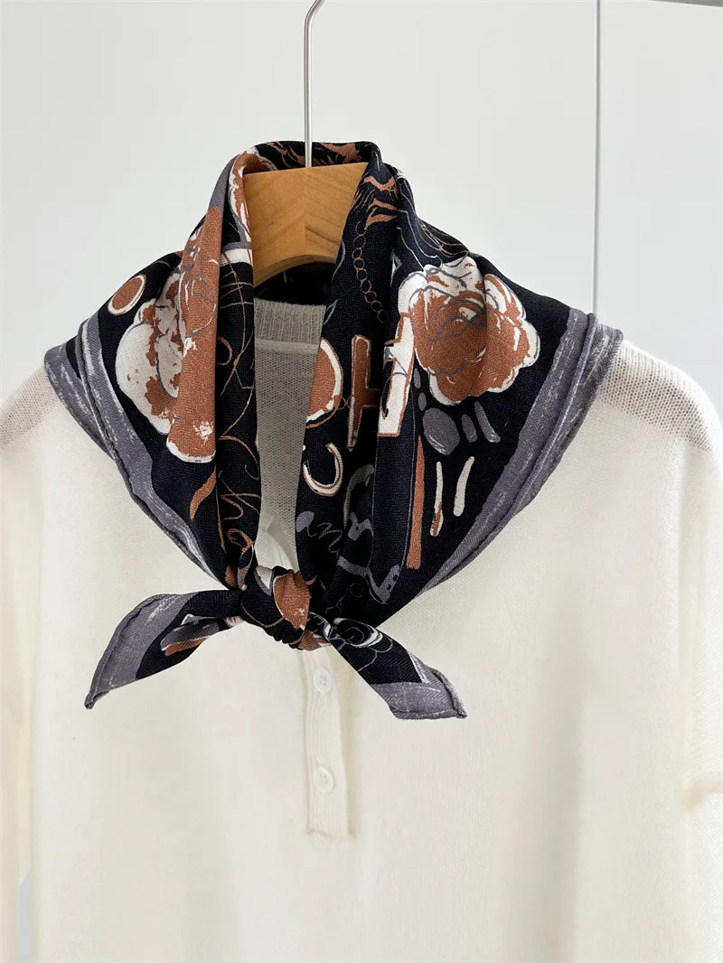 70% Wool 30% Silk Scarf for Women Luxury Brand Black Letter Print Neck Scarves Black Handkerchiefs Luxury Brands Shawls
70% Wool 30% Silk Scarf for Women Luxury Brand Black Letter Print Neck Scarves Black Handkerchiefs Luxury Brands Shawls