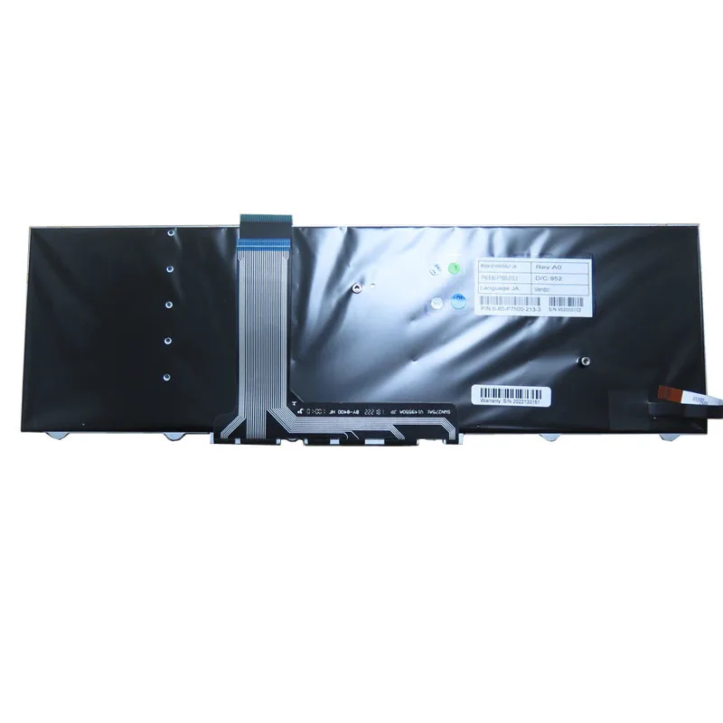 Backlit JP Keyboard For CLEVO P750DM P750 P750ZM P751DM P751ZM P750TM P771TM P775TM P751ZM P770DM P770ZM P771DM P771ZM P775DM
Backlit JP Keyboard For CLEVO P750DM P750 P750ZM P751DM P751ZM P750TM P771TM P775TM P751ZM P770DM P770ZM P771DM P771ZM P775DM