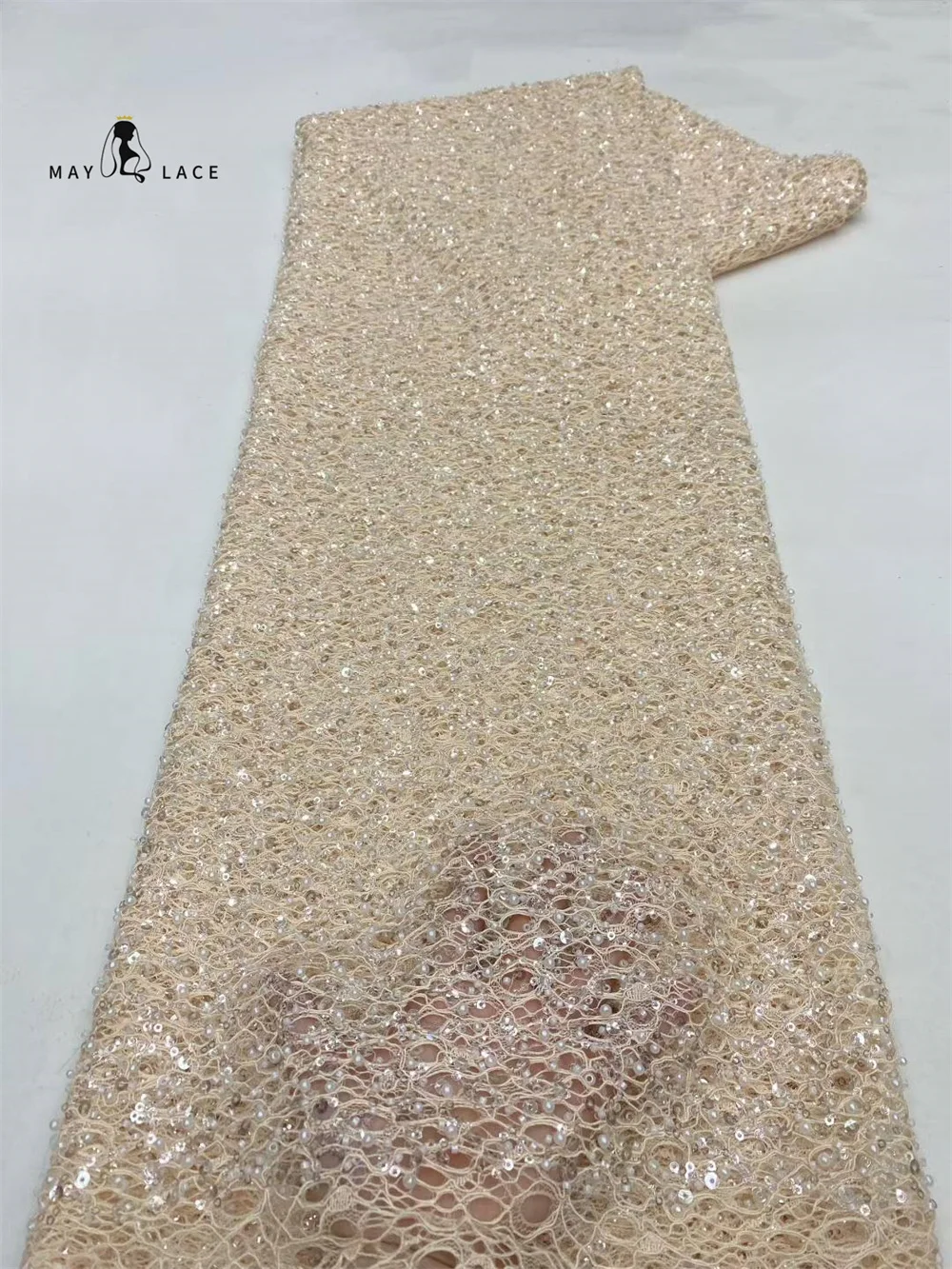 Luxury African Lace Fabric French Net Sequins Fabric 2025 High Quality Sewing Beads Embroidered Lace Tulle Nigerian French Dress
Luxury African Lace Fabric French Net Sequins Fabric 2025 High Quality Sewing Beads Embroidered Lace Tulle Nigerian French Dress