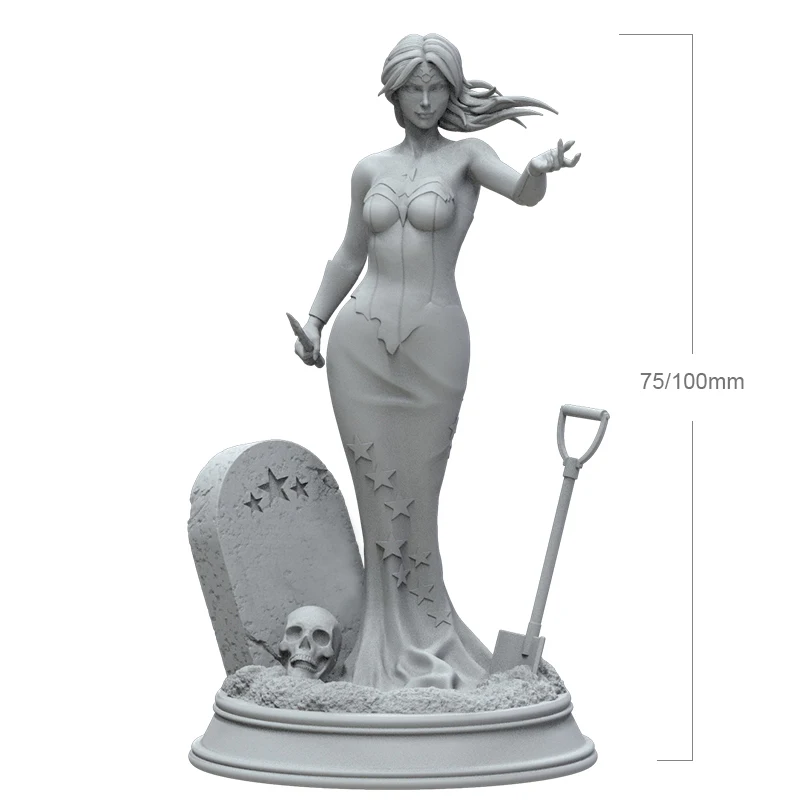 1/24 75mm 1/18 100mm Resin Model Kits figurine Halloween Female Killer Unpainted No Color Sculpture RW-225
1/24 75mm 1/18 100mm Resin Model Kits figurine Halloween Female Killer Unpainted No Color Sculpture RW-225