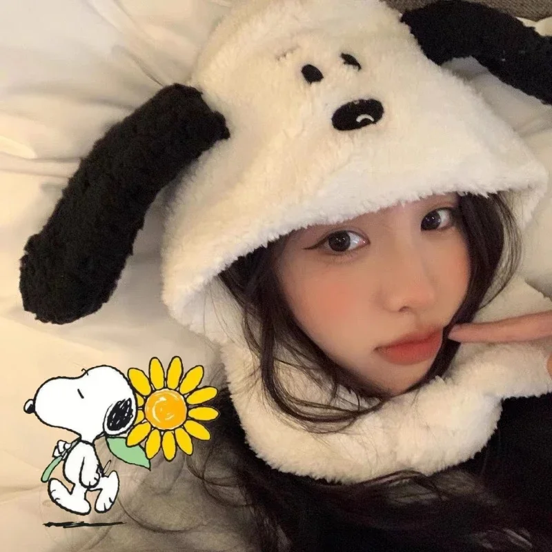 Snoopy Plush Hat Scarf Women Cute Cartoon Autumn and Winter Warm Caps Anime Creative Headgear Wool Ear Hat Scarf Christmas Gift
Snoopy Plush Hat Scarf Women Cute Cartoon Autumn and Winter Warm Caps Anime Creative Headgear Wool Ear Hat Scarf Christmas Gift