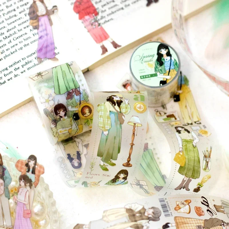 1Roll 2M Tapes Scrapbook Cut Past literary Painted Decorative Materials Supplies Adhesives Handwritten PET Tape Gentle 40MM*2M
1Roll 2M Tapes Scrapbook Cut Past literary Painted Decorative Materials Supplies Adhesives Handwritten PET Tape Gentle 40MM*2M