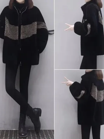 Women's Oversized Thiened Lamb Fur Jaet Buy Hand Loose Color Blo Polyester Fiber Coat Long Sve Straight Hemline
Women's Oversized Thiened Lamb Fur Jaet Buy Hand Loose Color Blo Polyester Fiber Coat Long Sve Straight Hemline