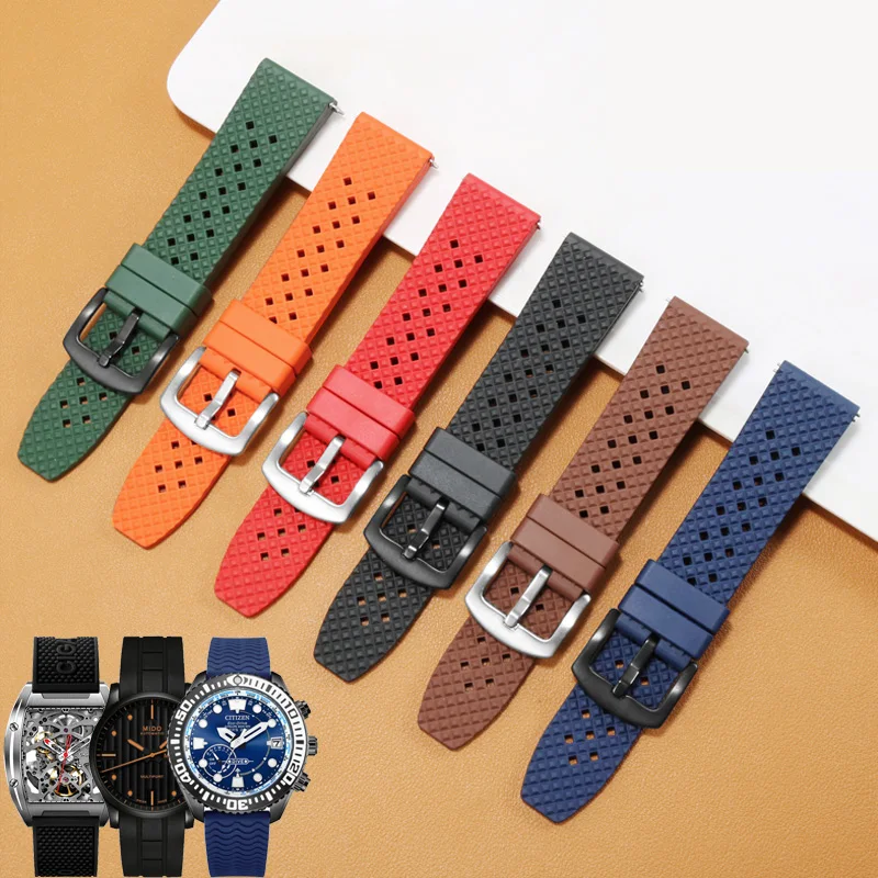 Air Hole Breathable Silicone Watchband Universal Interface Sports Waterproof Rubber Pin Buckle Replacement Belt19 20 22mm
Air Hole Breathable Silicone Watchband Universal Interface Sports Waterproof Rubber Pin Buckle Replacement Belt19 20 22mm