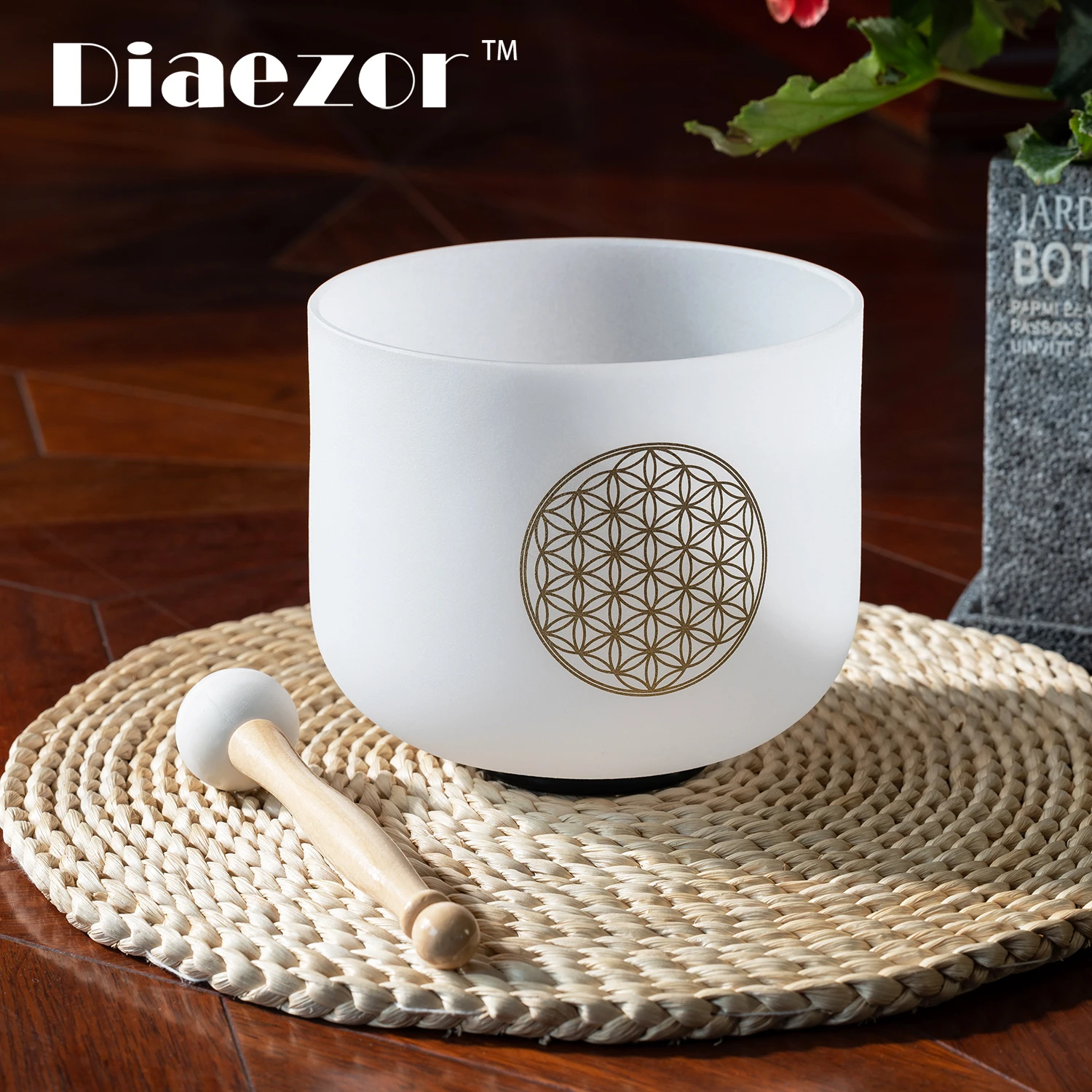 Diaezor 8 Inch C Note 528Hz Life of Flower Design Chakra Frosted Quartz Crystal Singing Bowl for musical instrument with Mallet
Diaezor 8 Inch C Note 528Hz Life of Flower Design Chakra Frosted Quartz Crystal Singing Bowl for musical instrument with Mallet