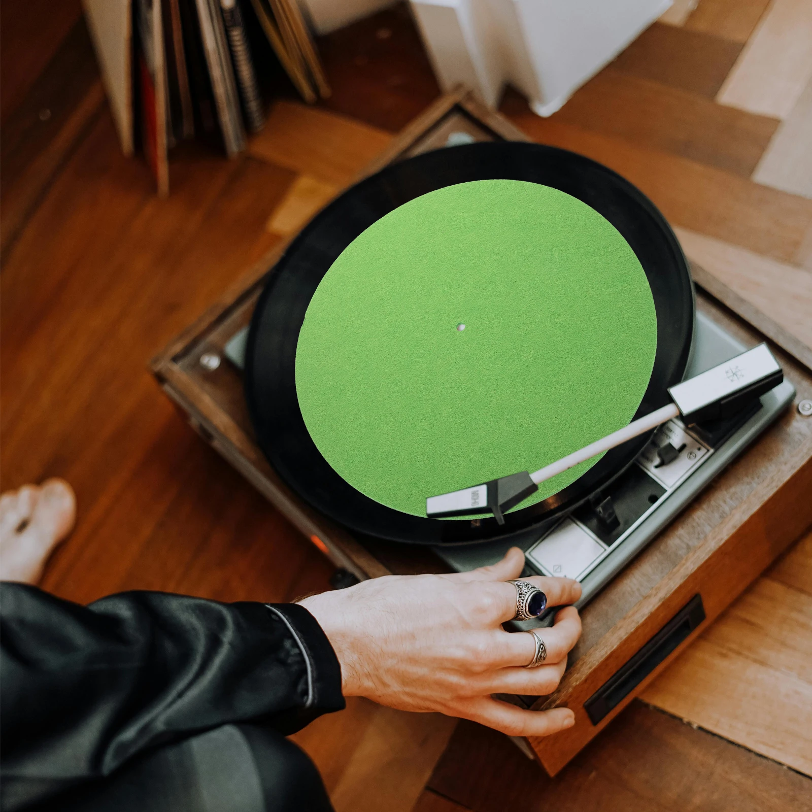 2pcs Green Record Mat Vinyl Player Felt Pad Turntable Platter Anti Slip Replacement DJ Accessories Music Supplies Home
2pcs Green Record Mat Vinyl Player Felt Pad Turntable Platter Anti Slip Replacement DJ Accessories Music Supplies Home
