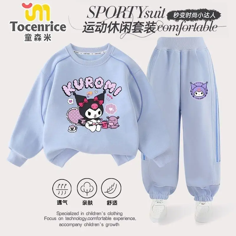 Комплект Sanrio Kuromi: худи и брюки из хлопка для девочек (размеры M, L), новая осенняя коллекция, трендовый спортивный костюм для ранней осени
Комплект Sanrio Kuromi: худи и брюки из хлопка для девочек (размеры M, L), новая осенняя коллекция, трендовый спортивный костюм для ранней осени