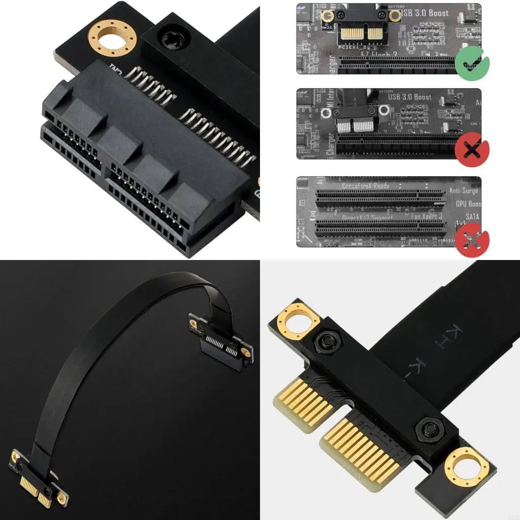 462E PCIe to Extension Cable Dual 180 Degree 8Gbps PCIE Riser Cable PCI for Express Riser Ribbon Cable
462E PCIe to Extension Cable Dual 180 Degree 8Gbps PCIE Riser Cable PCI for Express Riser Ribbon Cable