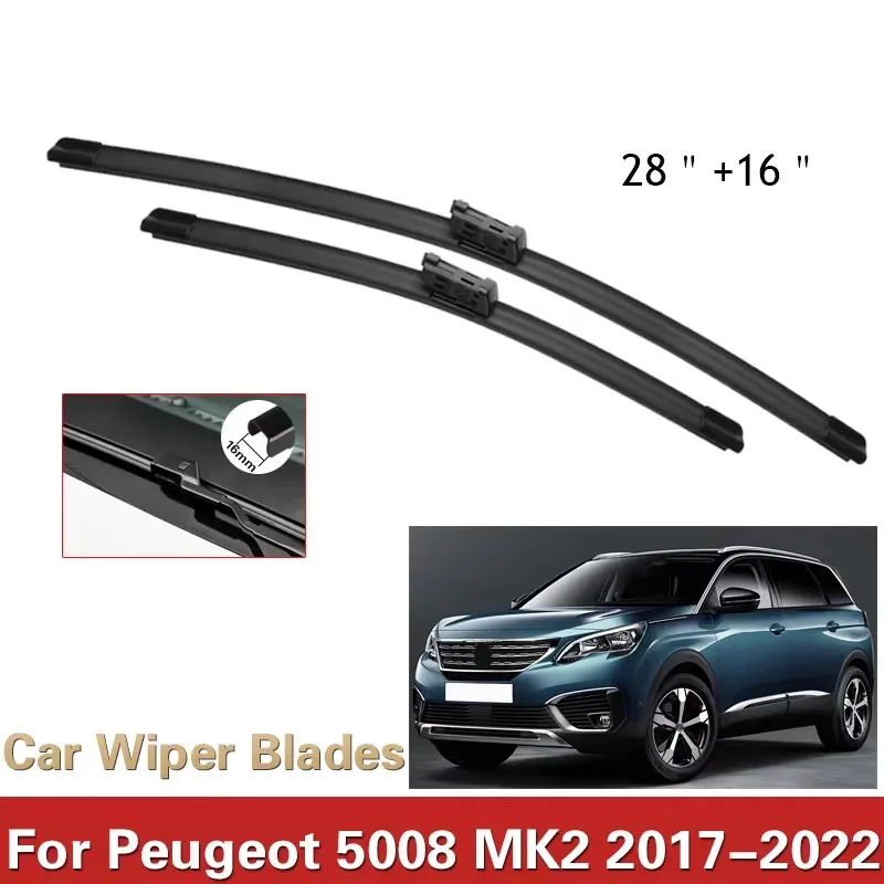 Car Wiper Blades for Peugeot 5008 2017 - 2022 2nd 2 Gen Front Windscreen Windshield Brushes Washer Car Accessories Stickers
Car Wiper Blades for Peugeot 5008 2017 - 2022 2nd 2 Gen Front Windscreen Windshield Brushes Washer Car Accessories Stickers