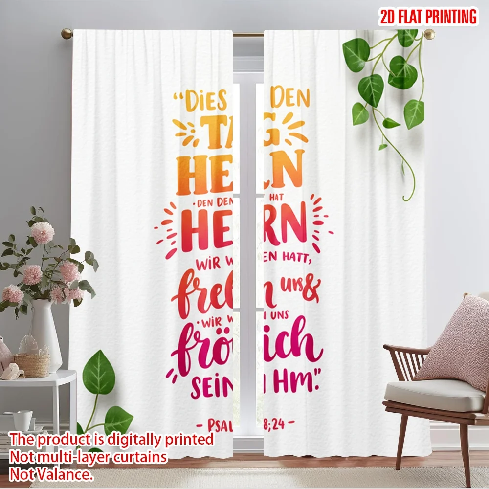 2pcs 2D flat printing Drapes This Day Lord Rejoice 100% Polyester Without Electricity 0 for Room bedroom wall decor
2pcs 2D flat printing Drapes This Day Lord Rejoice 100% Polyester Without Electricity 0 for Room bedroom wall decor