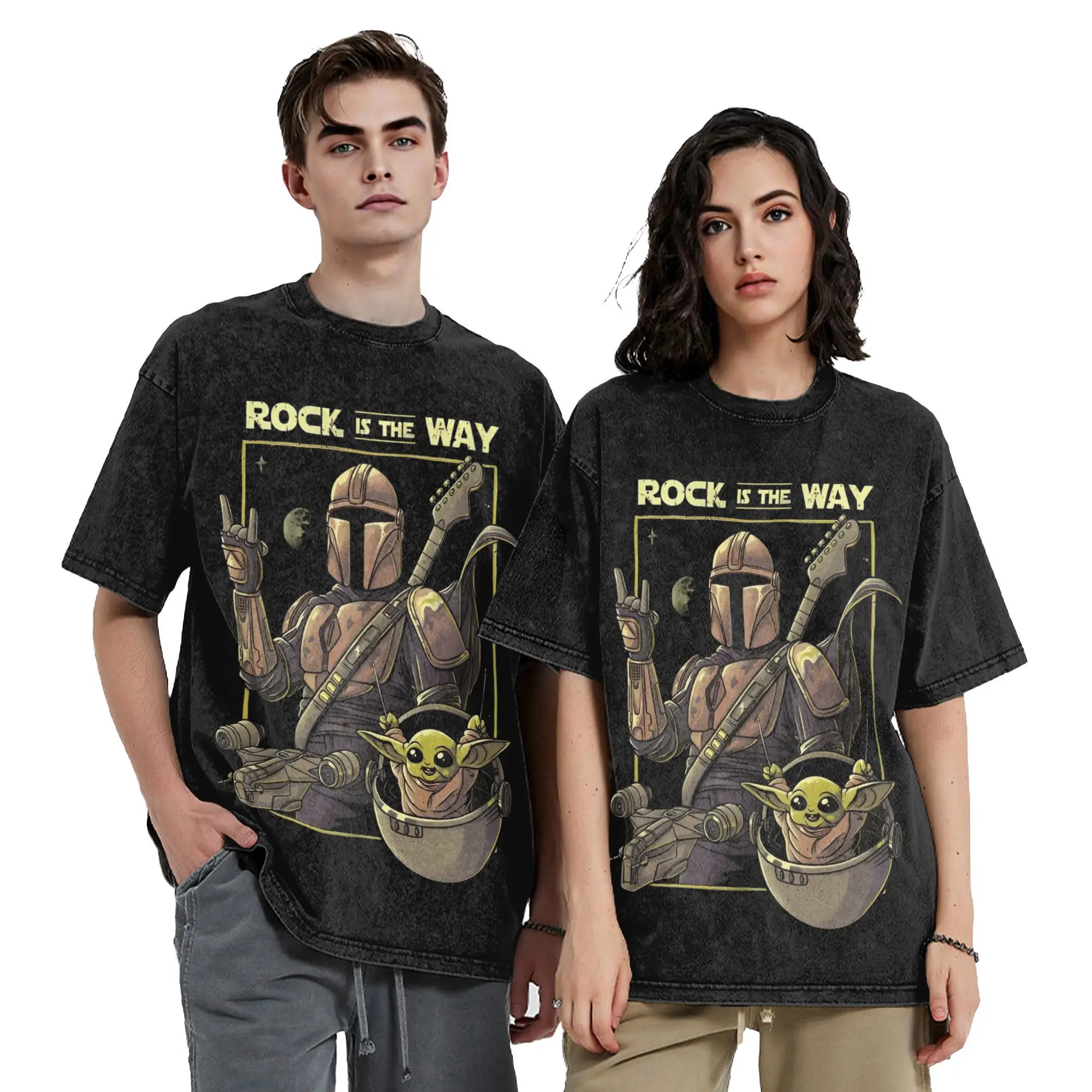 Винтажные потертые футболки Harajuku Stars Wars Rock is the Way, мужские футболки с круглым вырезом и короткими рукавами, хлопковые летние топы, рубашки
Винтажные потертые футболки Harajuku Stars Wars Rock is the Way, мужские футболки с круглым вырезом и короткими рукавами, хлопковые летние топы, рубашки