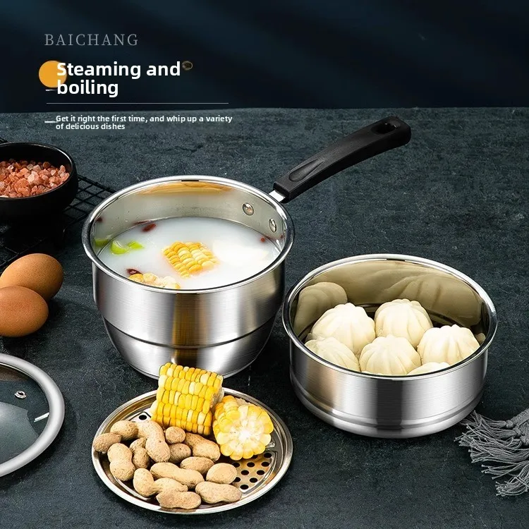 HYS Stainless Steel Fryer Multifunctional Small Pot Household Mini Pot Kitchen with Filter Skewer Pot Set
HYS Stainless Steel Fryer Multifunctional Small Pot Household Mini Pot Kitchen with Filter Skewer Pot Set