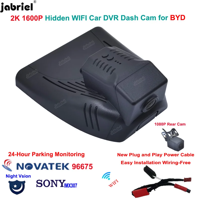 Plug and Play Car DVR 2K 1600P Auto Wifi Video Recorder 24H Dash Cam For BYD atto 3 2022 2023 Easy to install Driving Recorder
Plug and Play Car DVR 2K 1600P Auto Wifi Video Recorder 24H Dash Cam For BYD atto 3 2022 2023 Easy to install Driving Recorder