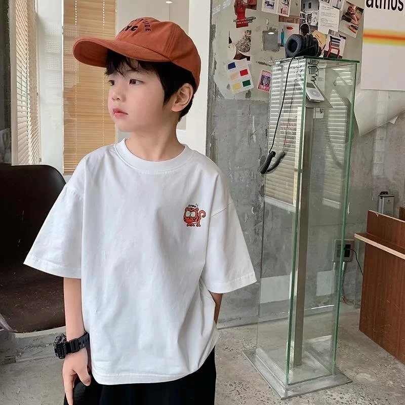 Boys Cartoon Short-sleeved T-shirt Children's Clothing Summer Children's Half-sleeved Top Baby Bottoming Shirt Korean Version
Boys Cartoon Short-sleeved T-shirt Children's Clothing Summer Children's Half-sleeved Top Baby Bottoming Shirt Korean Version