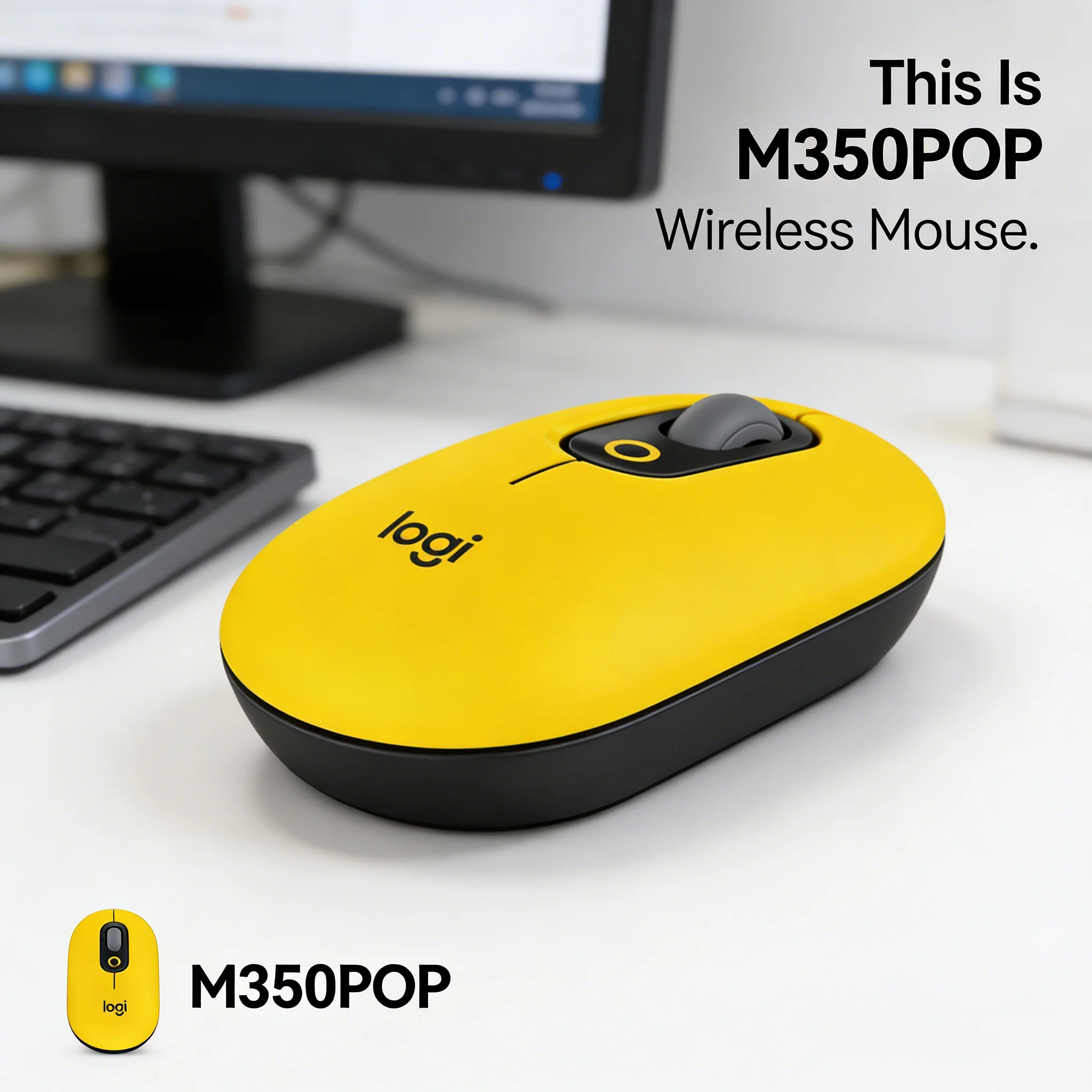 Logitech M350 POP Entry-Level Wireless Mouse High Cost-Effective Office Pick