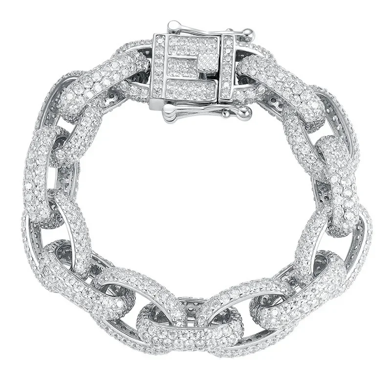 Luxury Cuban Moissanite Diamond Bangle Bracelet 100% Real 925 Sterling silver Wedding Bracelets For Women Men Party Jewelry Gift
Luxury Cuban Moissanite Diamond Bangle Bracelet 100% Real 925 Sterling silver Wedding Bracelets For Women Men Party Jewelry Gift