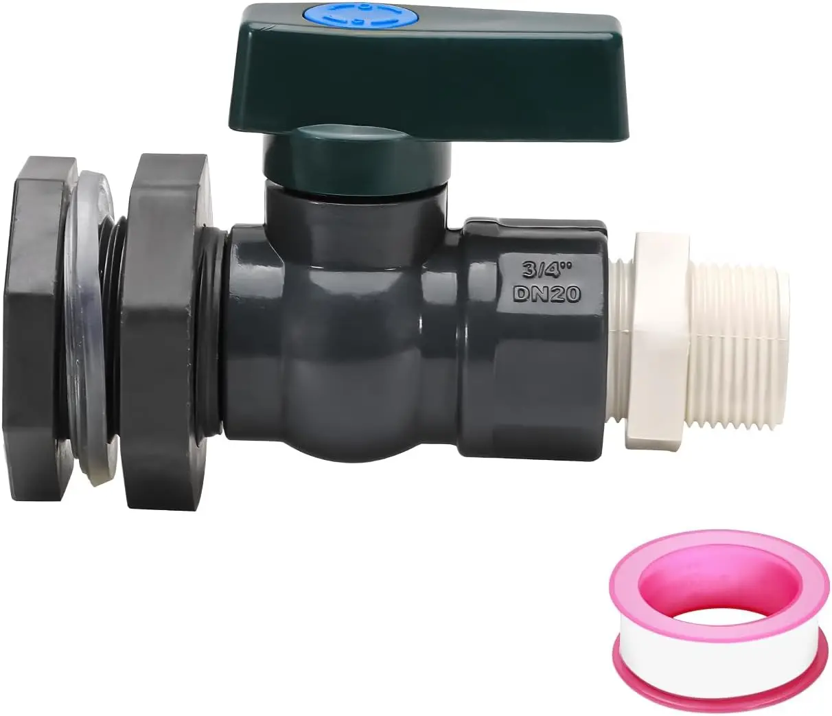 PVC Rain Barrel Diverter Kit 3/4 Inch Rain Barrel Valve Rain Barrel Spigot Kit with Bulkhead Fitting Adapter for Water Tanks
PVC Rain Barrel Diverter Kit 3/4 Inch Rain Barrel Valve Rain Barrel Spigot Kit with Bulkhead Fitting Adapter for Water Tanks