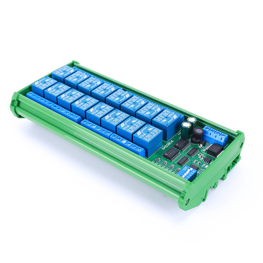 16-канальный релейный модуль DC 12V RS485 Modbus RTU, контроллер ПЛК, последовательный порт-переключатель для ПЛК, PTZ-камер, двигателей, светодиодов
16-канальный релейный модуль DC 12V RS485 Modbus RTU, контроллер ПЛК, последовательный порт-переключатель для ПЛК, PTZ-камер, двигателей, светодиодов