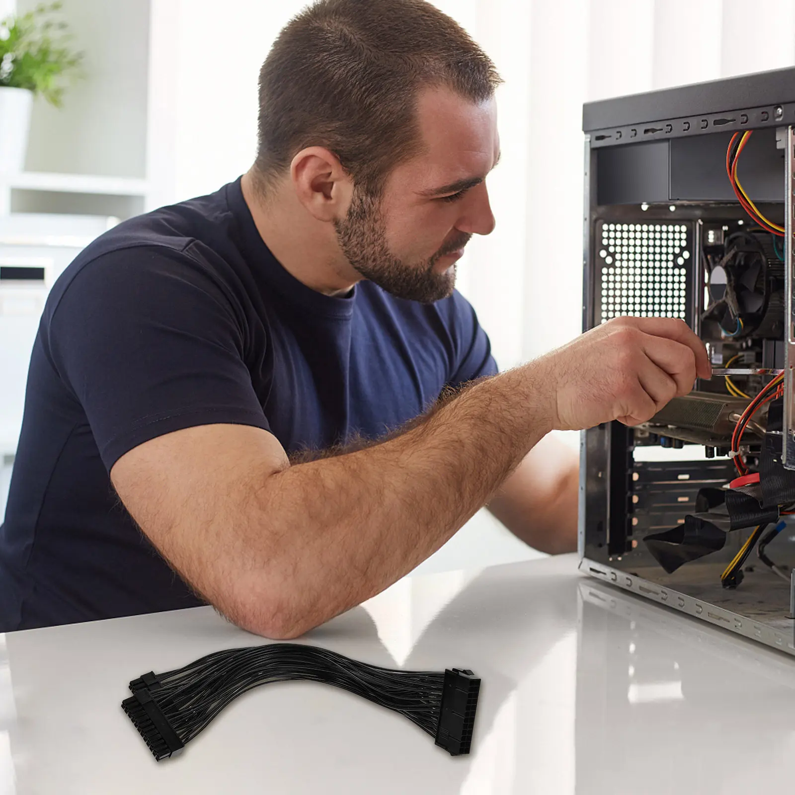 High Quality 24Pin Power Cable for Dual Motherboard Connection Extended Boot Line for Stable Power Delivery
High Quality 24Pin Power Cable for Dual Motherboard Connection Extended Boot Line for Stable Power Delivery