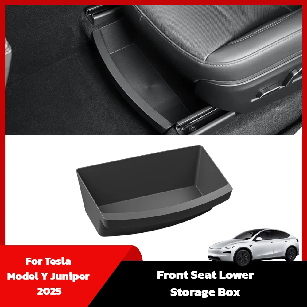 For Tesla New Model Y Launch Juniper 2025 2026 Front Seats Lower Storage Box Under Seat Drawer Organizer Box Case Accessories
For Tesla New Model Y Launch Juniper 2025 2026 Front Seats Lower Storage Box Under Seat Drawer Organizer Box Case Accessories