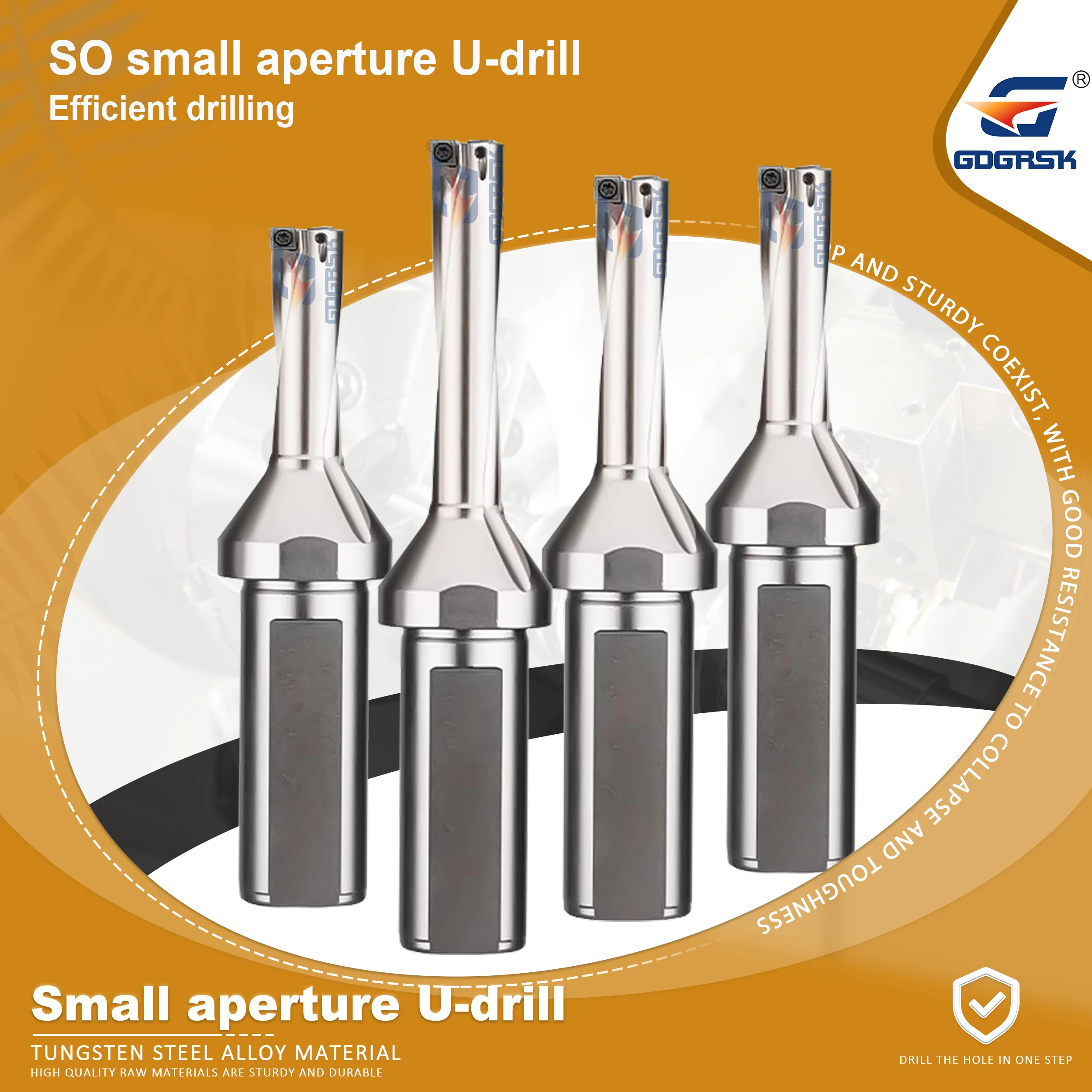 CNC U-Drill Rod C20-2D8-SO03 Violent Drill 2D 3D 4D 5D Small Aperture U-Drill SOMT04 Machining Center Carbide U-drill Inserts
CNC U-Drill Rod C20-2D8-SO03 Violent Drill 2D 3D 4D 5D Small Aperture U-Drill SOMT04 Machining Center Carbide U-drill Inserts