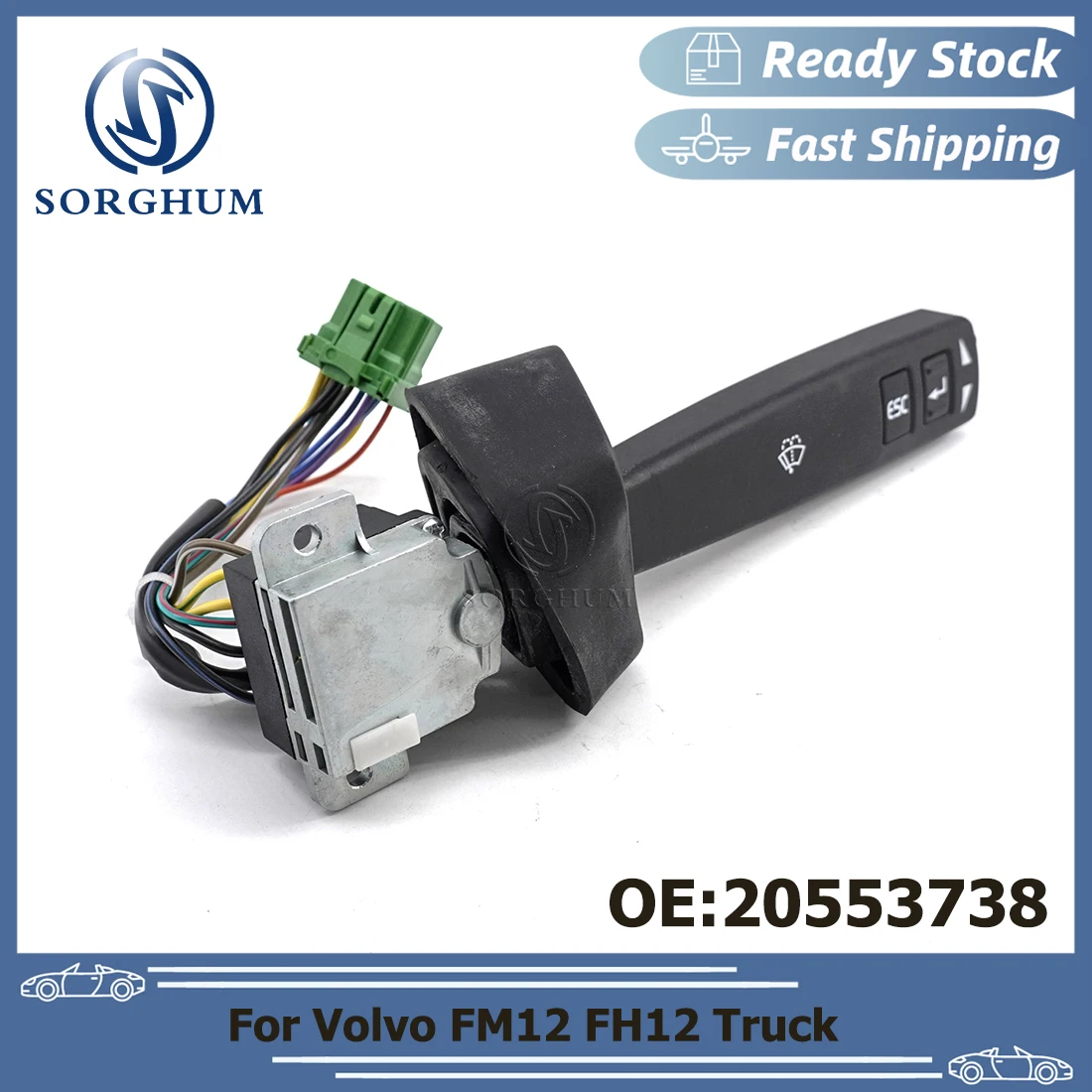 Turn Signal Combination Switch Steering Wiper Switch 20553738 For Volvo FM12 FH12 Truck Accessory 20424046 20700930 20553740
Turn Signal Combination Switch Steering Wiper Switch 20553738 For Volvo FM12 FH12 Truck Accessory 20424046 20700930 20553740