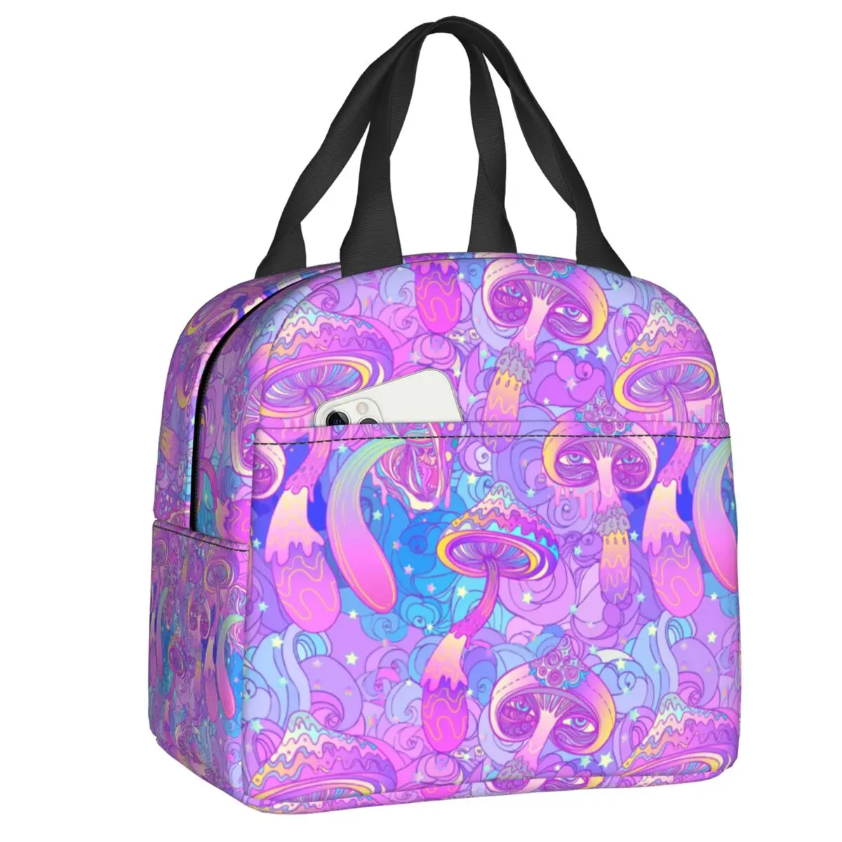 Psychedelic Magic Mushrooms Insulated Lunch Bag for Women Waterproof Thermal Cooler Lunch Tote Beach Camping Travel
Psychedelic Magic Mushrooms Insulated Lunch Bag for Women Waterproof Thermal Cooler Lunch Tote Beach Camping Travel