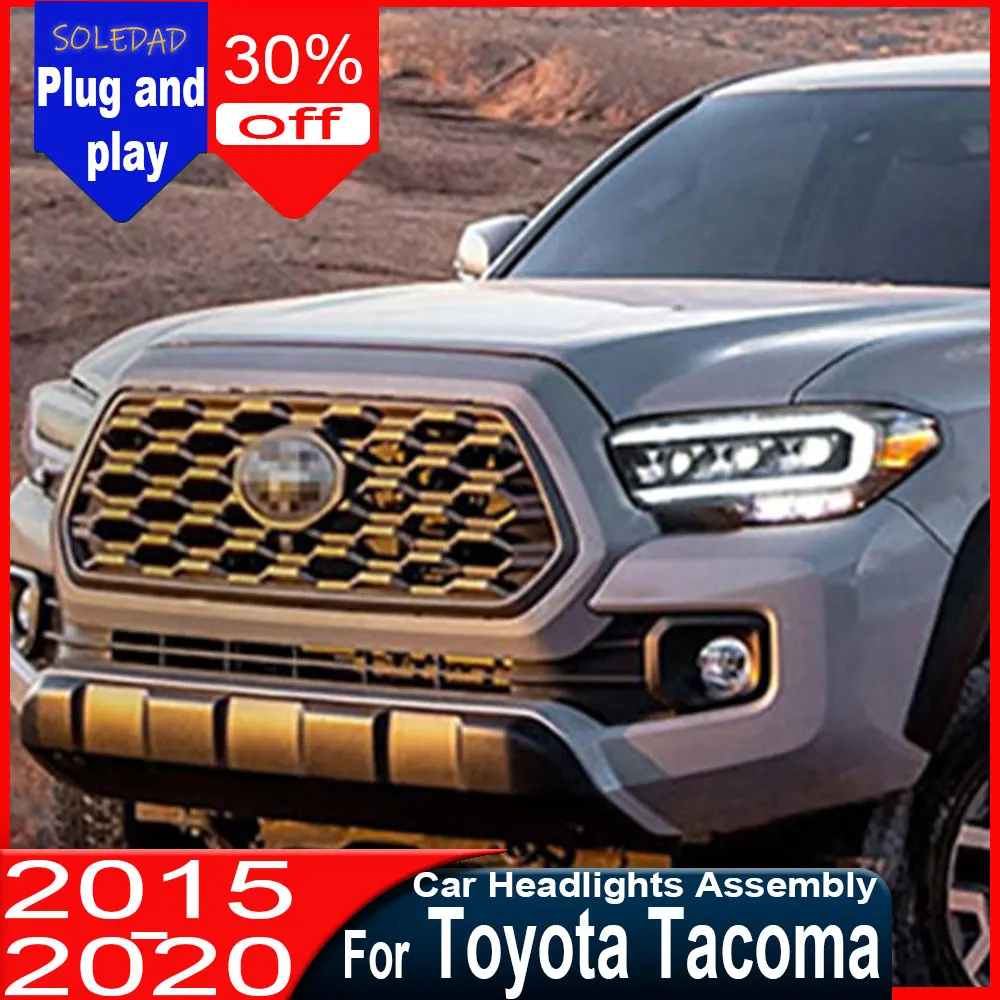 Пара фар для тюнинга автомобиля Toyota Tacoma 2016-2020: светодиодные фары в сборе, улучшенная комплектация, линзы-проекторы, аксессуары
Пара фар для тюнинга автомобиля Toyota Tacoma 2016-2020: светодиодные фары в сборе, улучшенная комплектация, линзы-проекторы, аксессуары