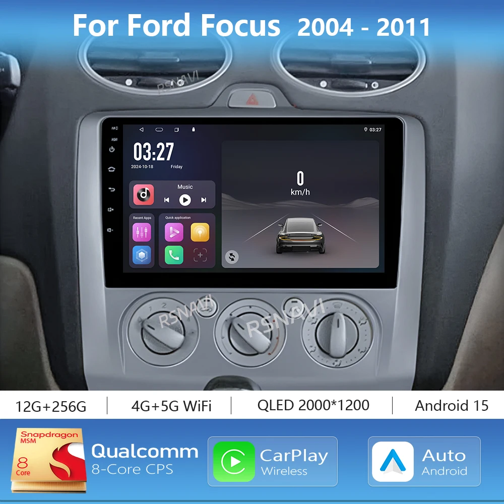 Android 16 Car Multimedia Radio Carplay Auto GPS Navigation Player For Ford Focus 2004 - 2011 Video Stereo DVD 2 DIN Wifi+4G DSP
Android 16 Car Multimedia Radio Carplay Auto GPS Navigation Player For Ford Focus 2004 - 2011 Video Stereo DVD 2 DIN Wifi+4G DSP